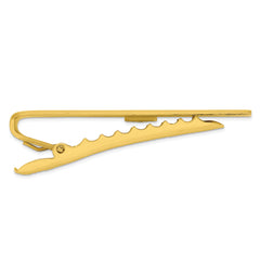 Kelly Waters Gold-plated Satin Engravable Tie Bar