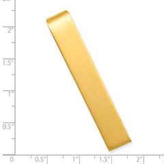 Kelly Waters Gold-plated Satin Engravable Tie Bar