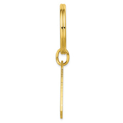 Gold-plated Kelly Waters with Engraveable Area Key Ring