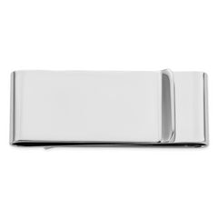 Rhodium-plated Kelly Waters Polished Double Fold Money Clip
