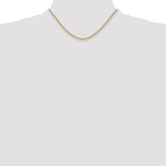 14k 2.2mm Lightweight Flat Bismark Chain