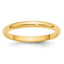 14k Yellow Gold 2.5mm Half Round Wedding Band