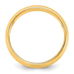 14KY 5.5mm Half Round Band Size 9.5
