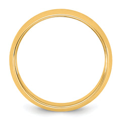 14KY 6.5mm Half Round Band Size 9.5