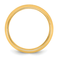 14KY 7mm Half Round with Edge Band Size 9.5