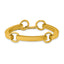 Sterling Silver Yellow Plate Avg Vicenza Staus Link Bracelet