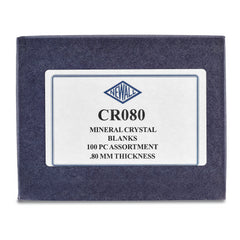 100-piece .80mm Mineral Crystal Blanks Assortment