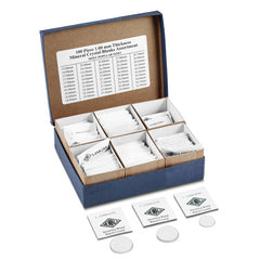 100-piece 1.00mm Flat Mineral Crystal Blanks Assortment