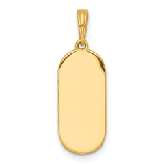 14k with White Rhodium Polished Blue Enamel Sun Moon and Stars Charm