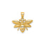 Bee Pendant in 14K Yellow Gold, 13mm - Sophia Jewelers