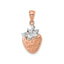 Strawberry Pendant in 14K Rose Gold - Sophia Jewelers