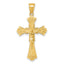 Fleur-de-Lis Crucifix Pendant in 14K Yellow Gold - Sophia Jewelers