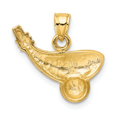 14k Rhodium Golf Club and Ball Charm