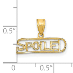 14K SPOILED Pendant