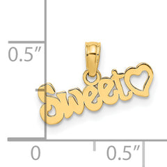 14k Sweet Heart Charm