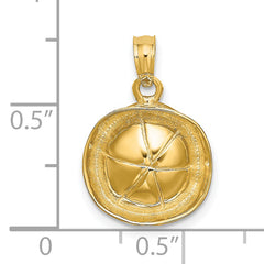 14K 3D Sailor Hat Charm