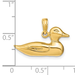 14k Mallard Charm