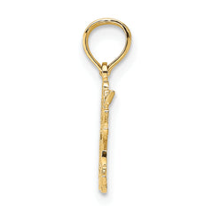 14k I HEART MY CAT Charm