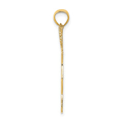 14k Cheerleader w/Pom-Poms Charm