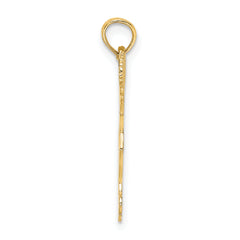 14k Cheerleader with Pom-Poms Charm