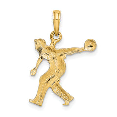 14k Male Bowling Charm