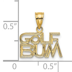 14K GOLF BUM Charm