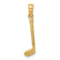 14k 3-D Golf Club Charm