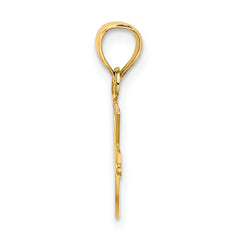 14K I HEART TENNIS Charm