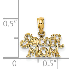 14K SOCCER MOM Charm