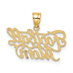 14K FOOTBALL MOM Charm