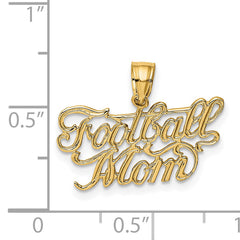 14K FOOTBALL MOM Charm