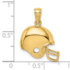14k Football Helmet Charm