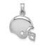 14K White Gold Football Helmet Pendant