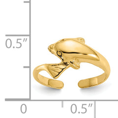 14k Dolphin Toe Ring