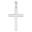 14K White Gold Latin Cross Pendant