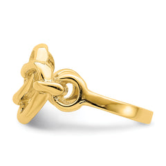 14K Double Cut-out Heart Ring