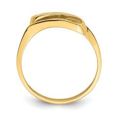 14K Swirl Ring