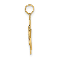 14k SWEET 16 Star Charm