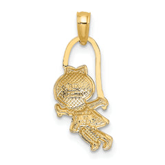 14k Girl with Jump Rope Charm