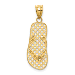 14k Mesh Flip-Flop Pendant