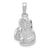 14k White Gold Lg Boxing Glove Charm