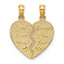 14k Break-Apart KEEP WATCH BETWEEN Heart Charm