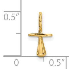 14K Gold Polished 3-D Pacifier Charm