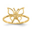 14k Polished Butterfly Ring