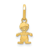 14k Polished Little Boy Pendant