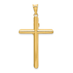 14k Two-Tone Polished Crucifix Pendant