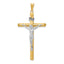 Crucifix Pendant in 14K Two-Tone Gold, 57mm - Sophia Jewelers