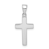 14K White Gold Cross Pendant