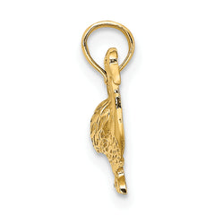 14K Goose Charm