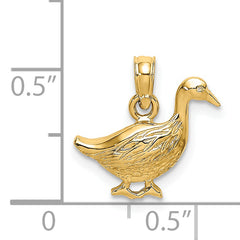 14K Goose Charm